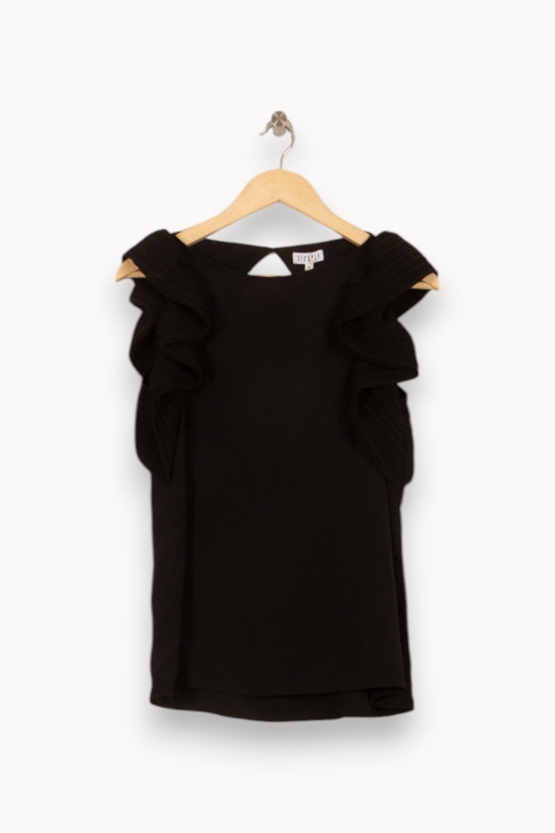 Top Noir - Taille S/36 de la marque Claudie Pierlot | PARAD50829 - Vendu par Paradigme - Image 2