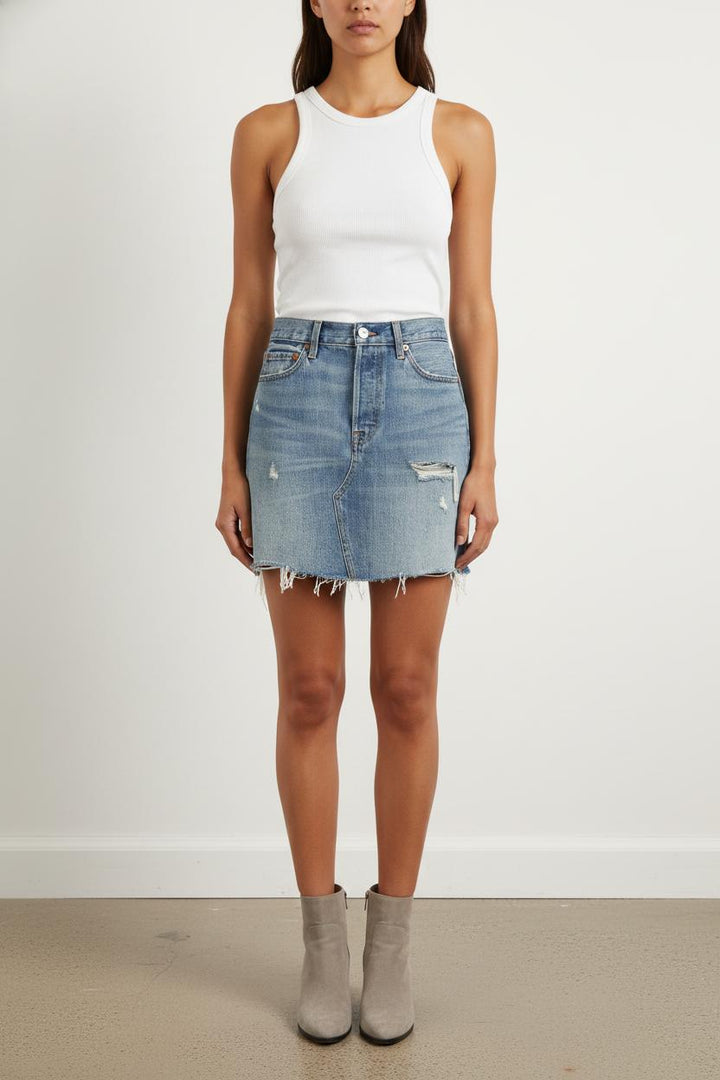 Jupe en Jean Bleue - Taille S/36