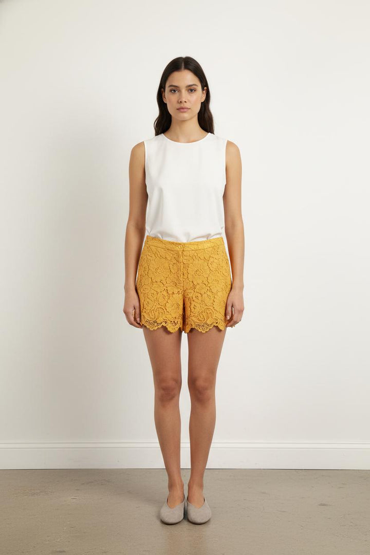 Short Dentelle Orange - Taille M/38