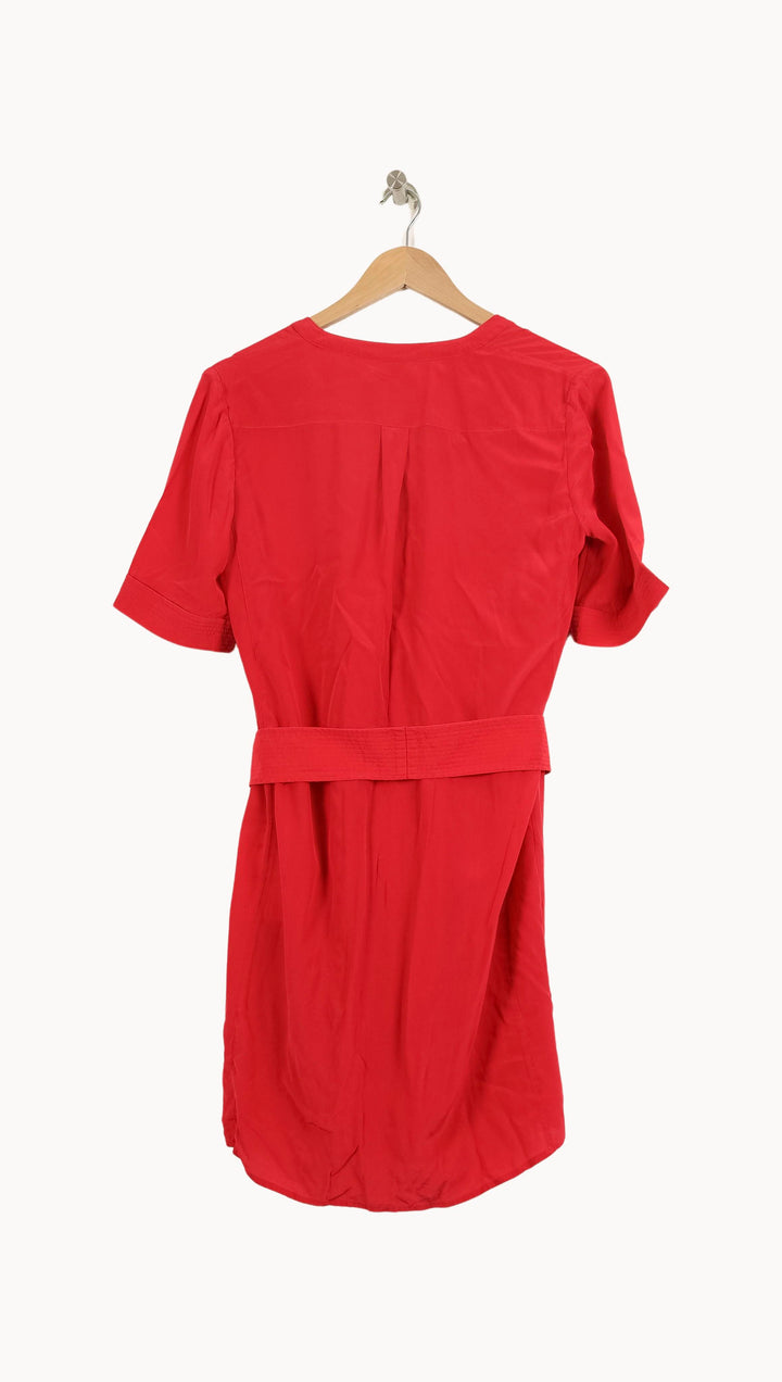 Robe Chemise Rouge - Taille M/38 de la marque ZAPA | PARAD50848 - Vendu par Paradigme - Image 4