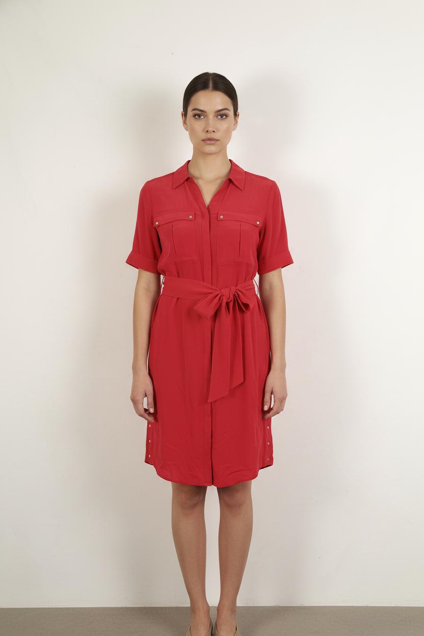 Robe Chemise Rouge - Taille M/38