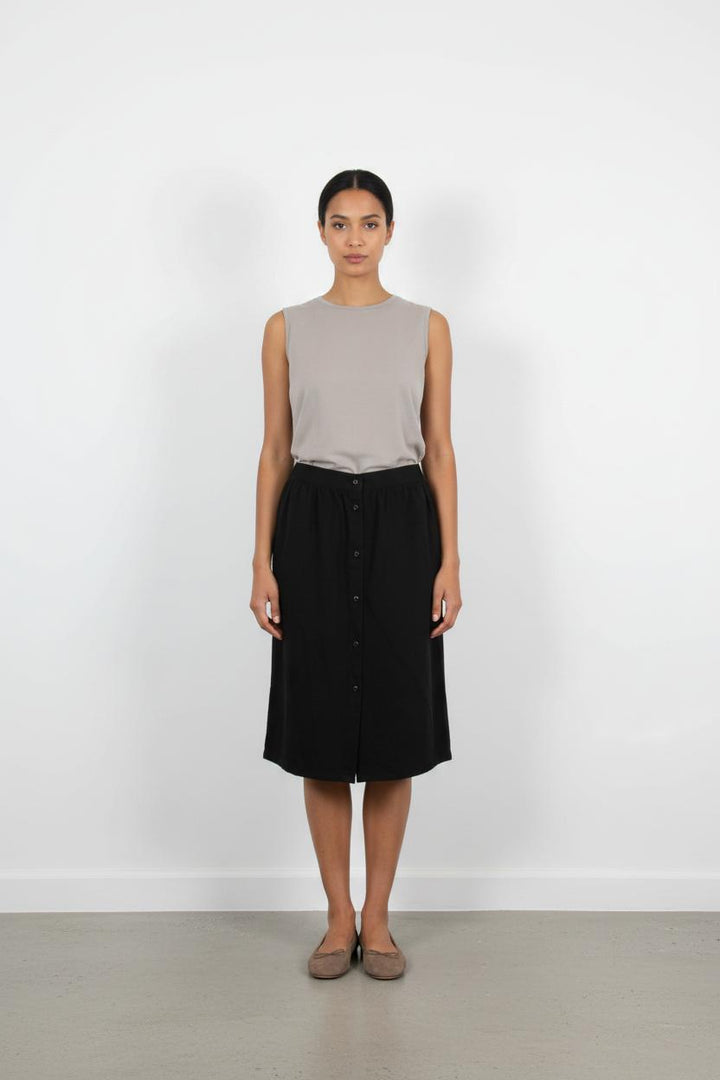 Jupe Boutonnée Noire - Taille S/36