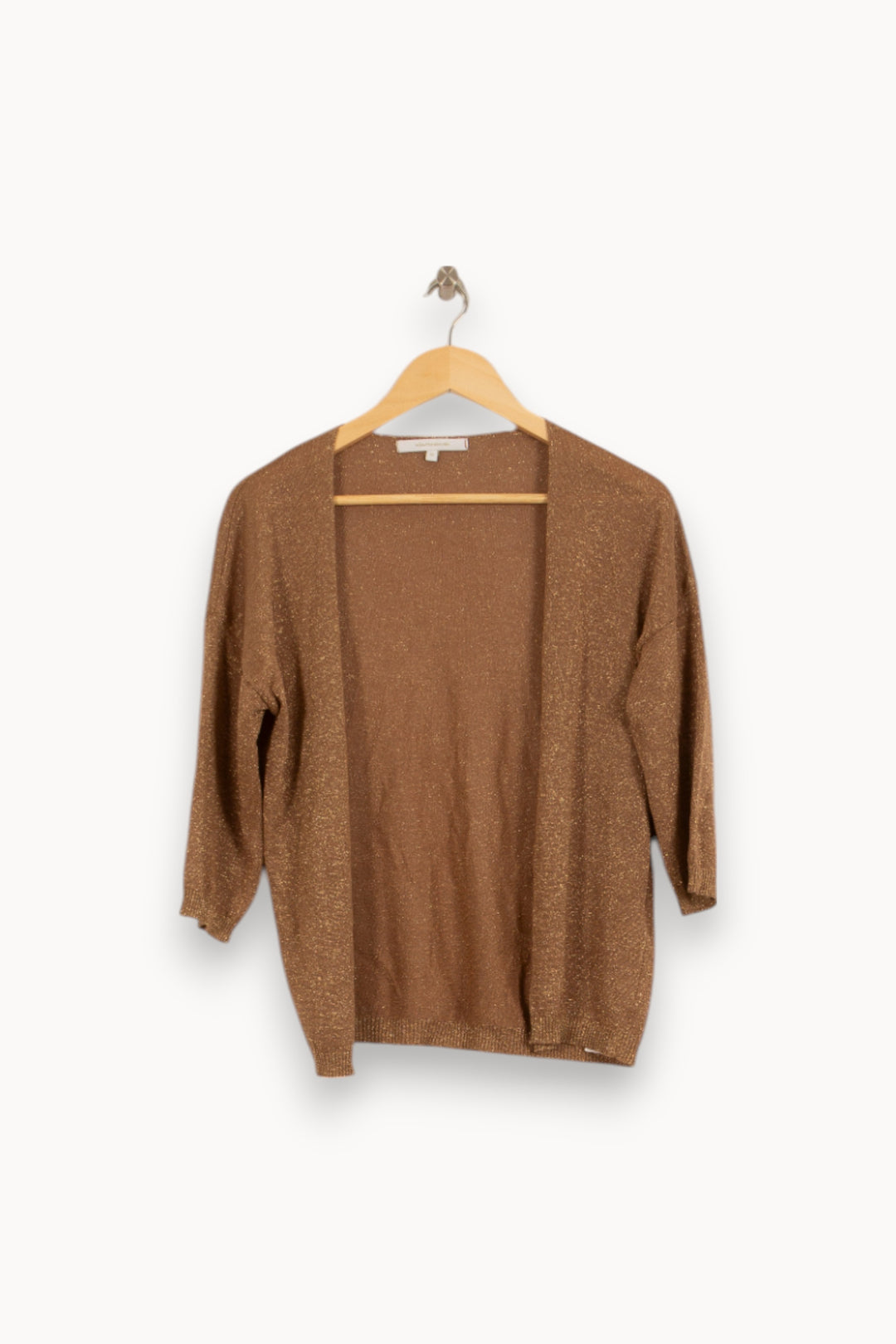 Cardigan Doré - Taille XS/34 de la marque La Fée Maraboutée | PARAD50906 - Vendu par Paradigme - Image 2