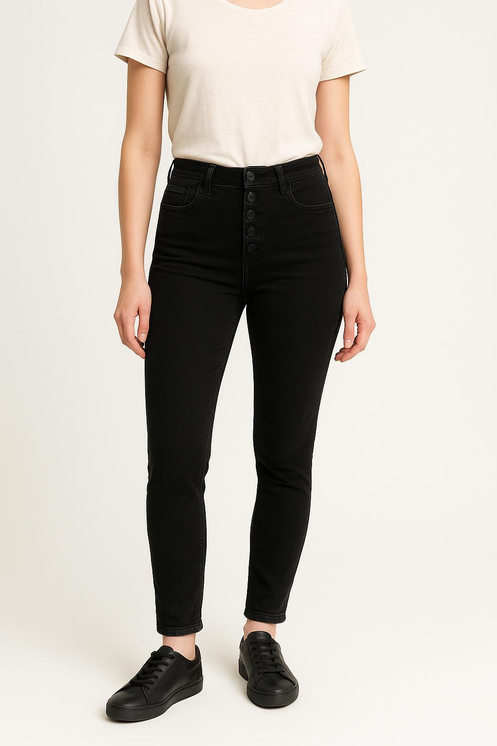 Jean Noir - Taille XS/34 de la marque Claudie Pierlot | PARAD50927 - Vendu par Paradigme - Image 1