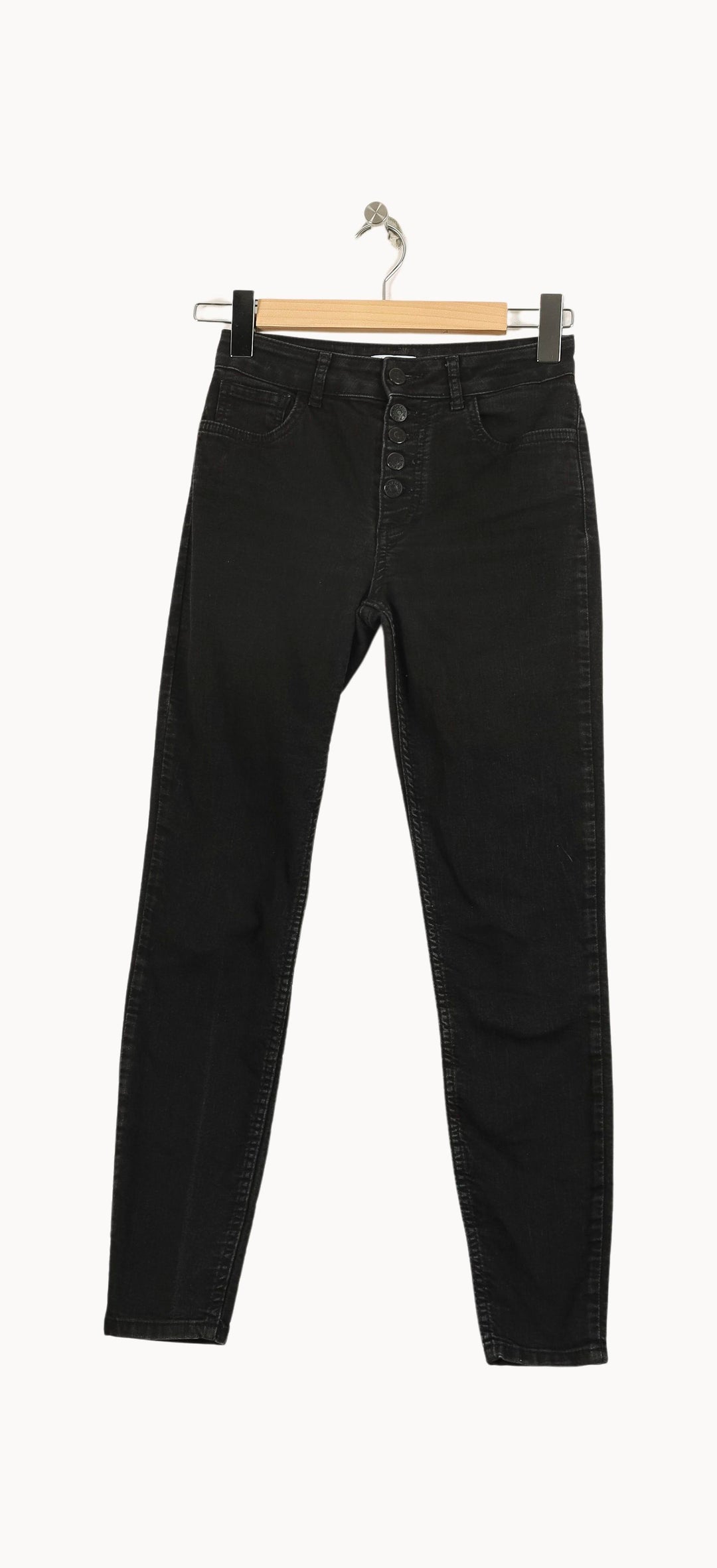 Jean Noir - Taille XS/34 de la marque Claudie Pierlot | PARAD50927 - Vendu par Paradigme - Image 2