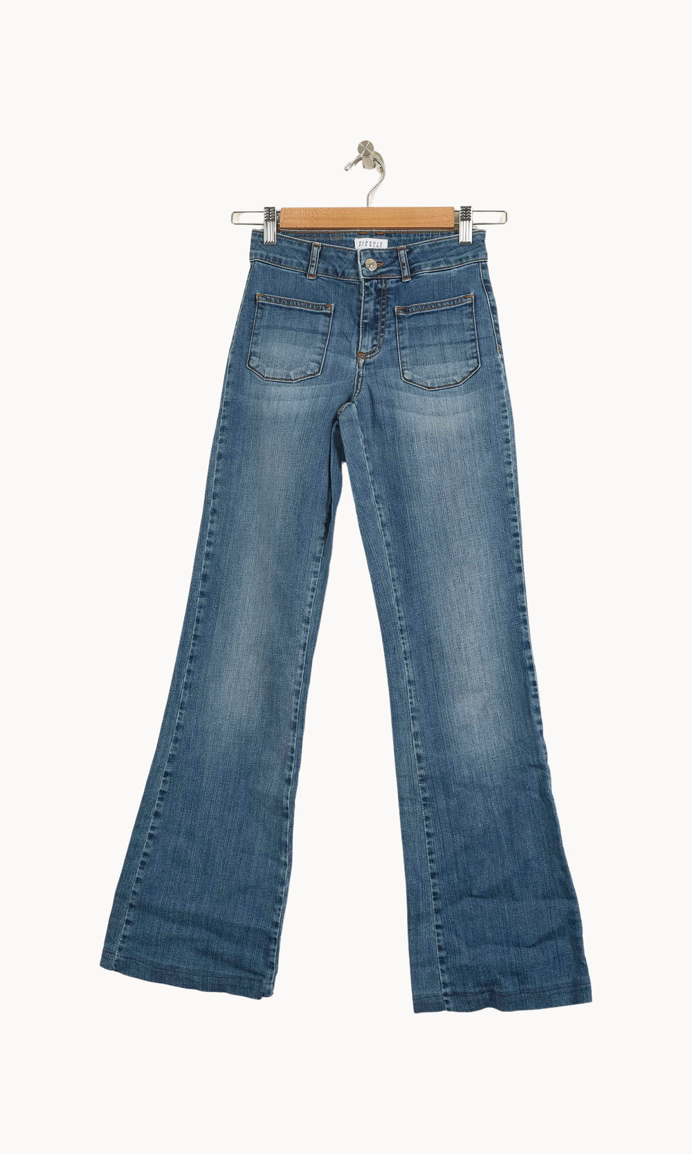 Jean Évasé Bleu - Taille XS/34 de la marque Claudie Pierlot | PARAD50928 - Vendu par Paradigme - Image 2