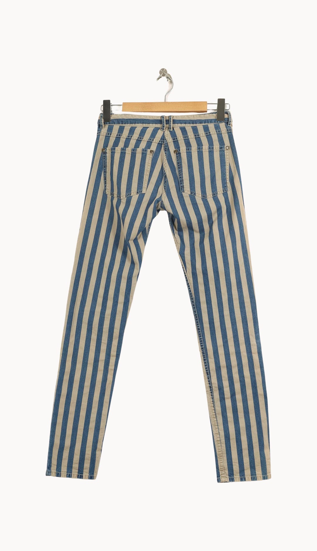 Jean Beige et Bleu - Taille XS/34 de la marque Comptoir des Cotonniers | PARAD50934 - Vendu par Paradigme - Image 4