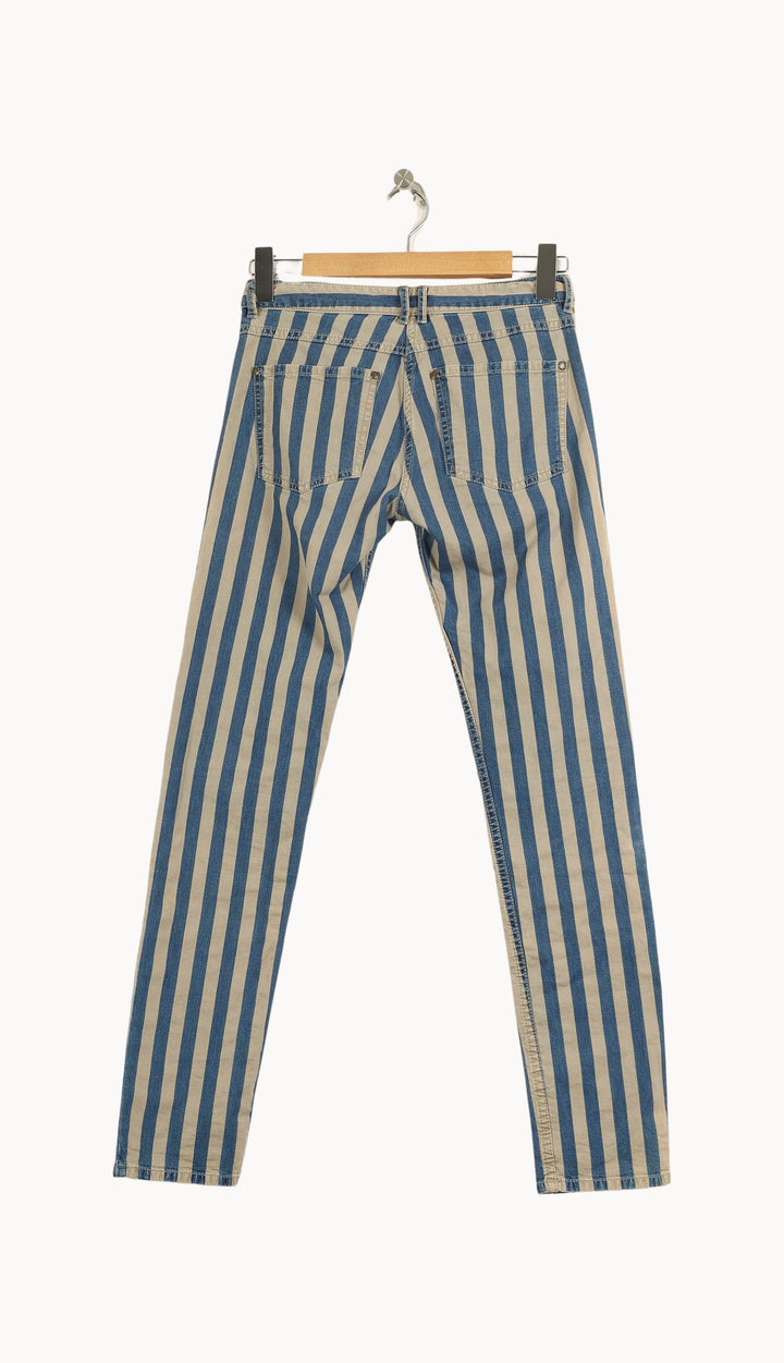 Jean Beige et Bleu - Taille XS/34 de la marque Comptoir des Cotonniers | PARAD50934 - Vendu par Paradigme - Image 4