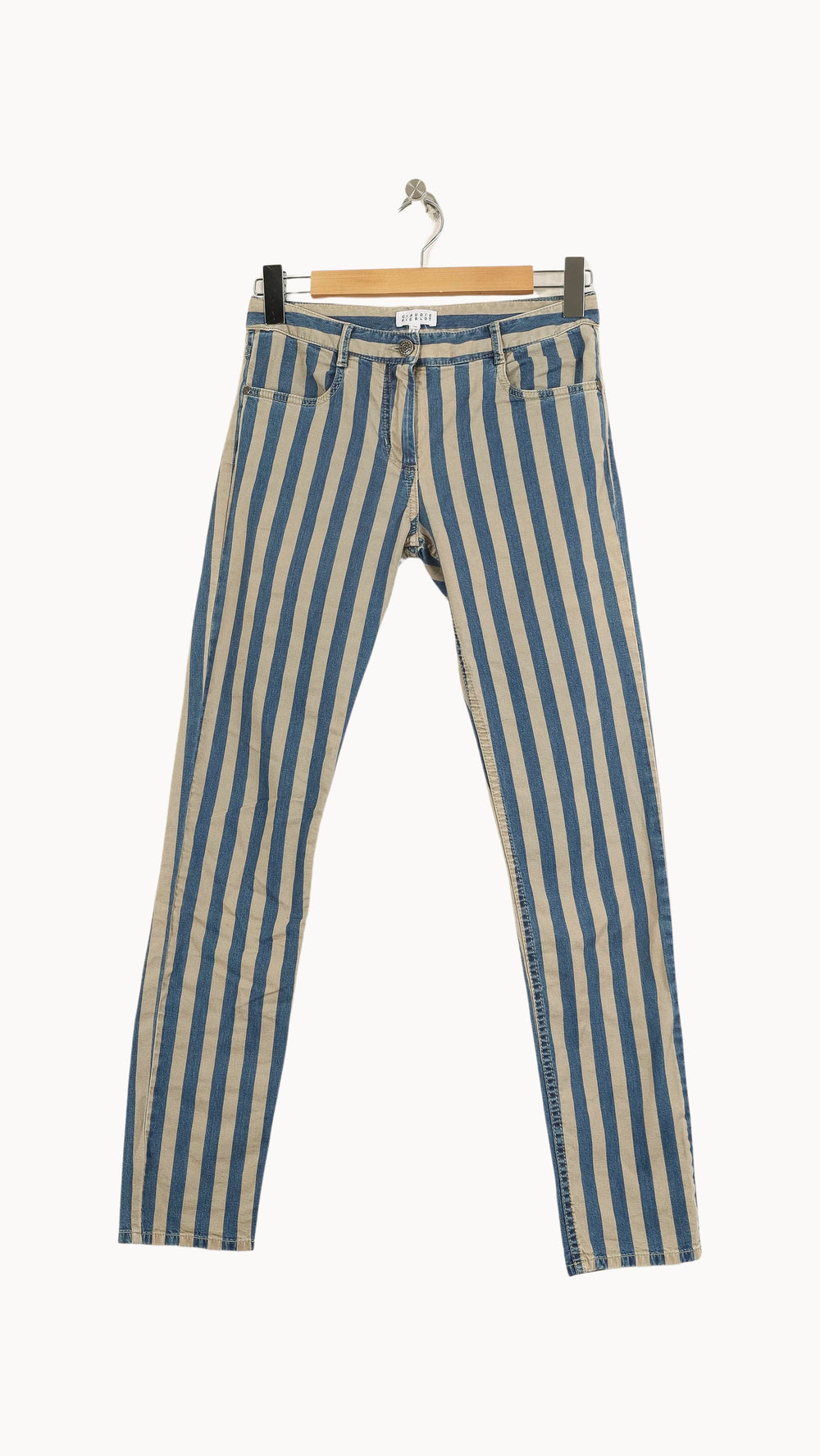Jean Beige et Bleu - Taille XS/34 de la marque Comptoir des Cotonniers | PARAD50934 - Vendu par Paradigme - Image 2