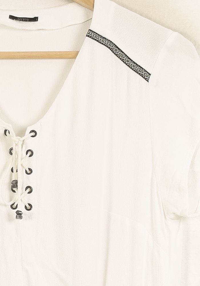 Robe Courte Blanche - Taille M/38 de la marque IKKS | PARAD50956 - Vendu par Paradigme - Image 3