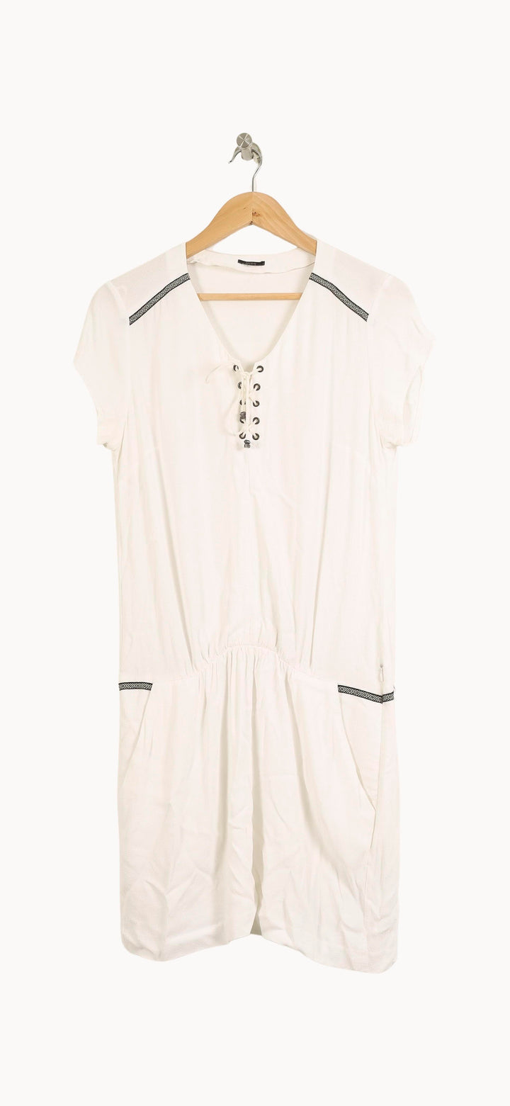 Robe Courte Blanche - Taille M/38 de la marque IKKS | PARAD50956 - Vendu par Paradigme - Image 2