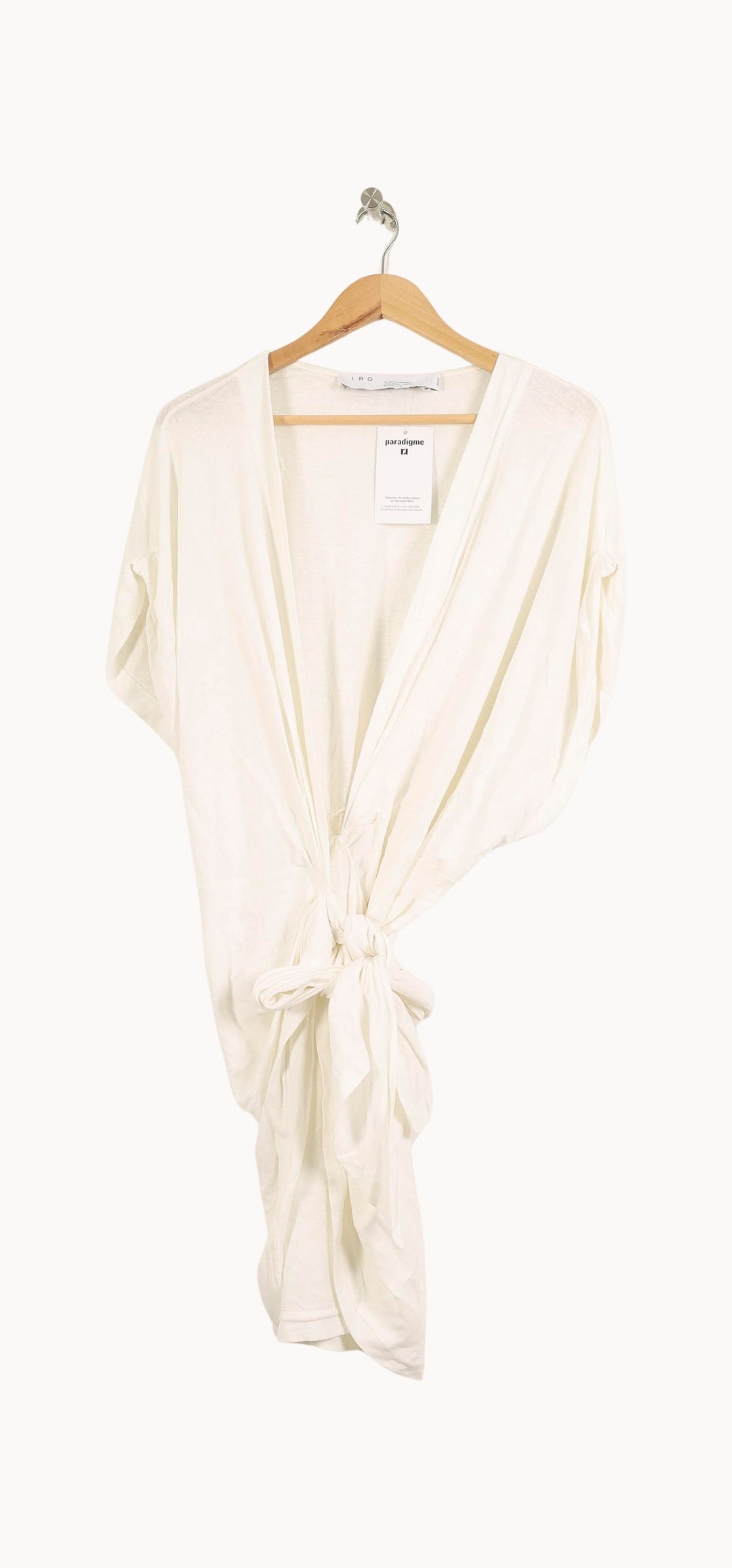 Robe Cache-Cœur Blanche - Taille M/38 de la marque IRO | PARAD50957 - Vendu par Paradigme - Image 2