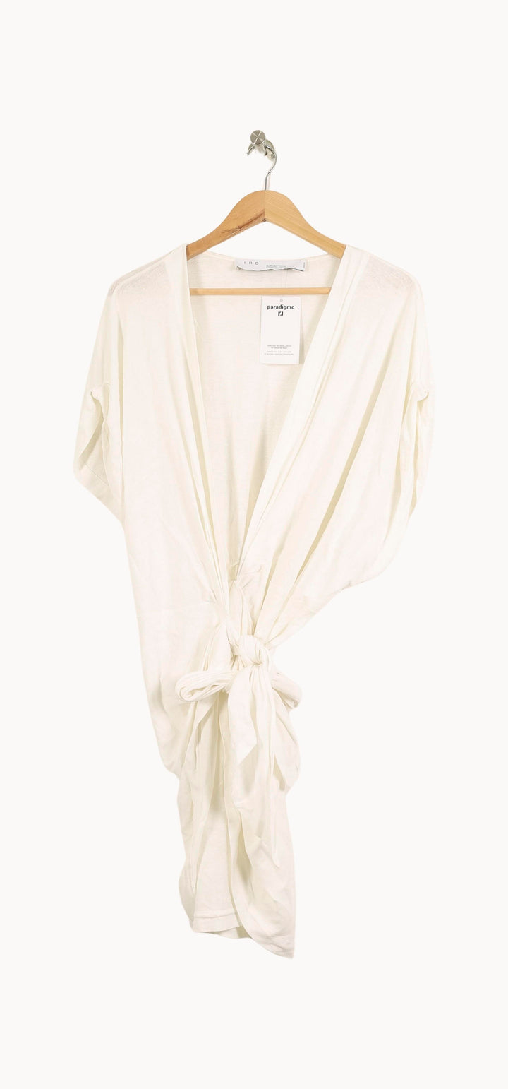 Robe Cache-Cœur Blanche - Taille M/38 de la marque IRO | PARAD50957 - Vendu par Paradigme - Image 2
