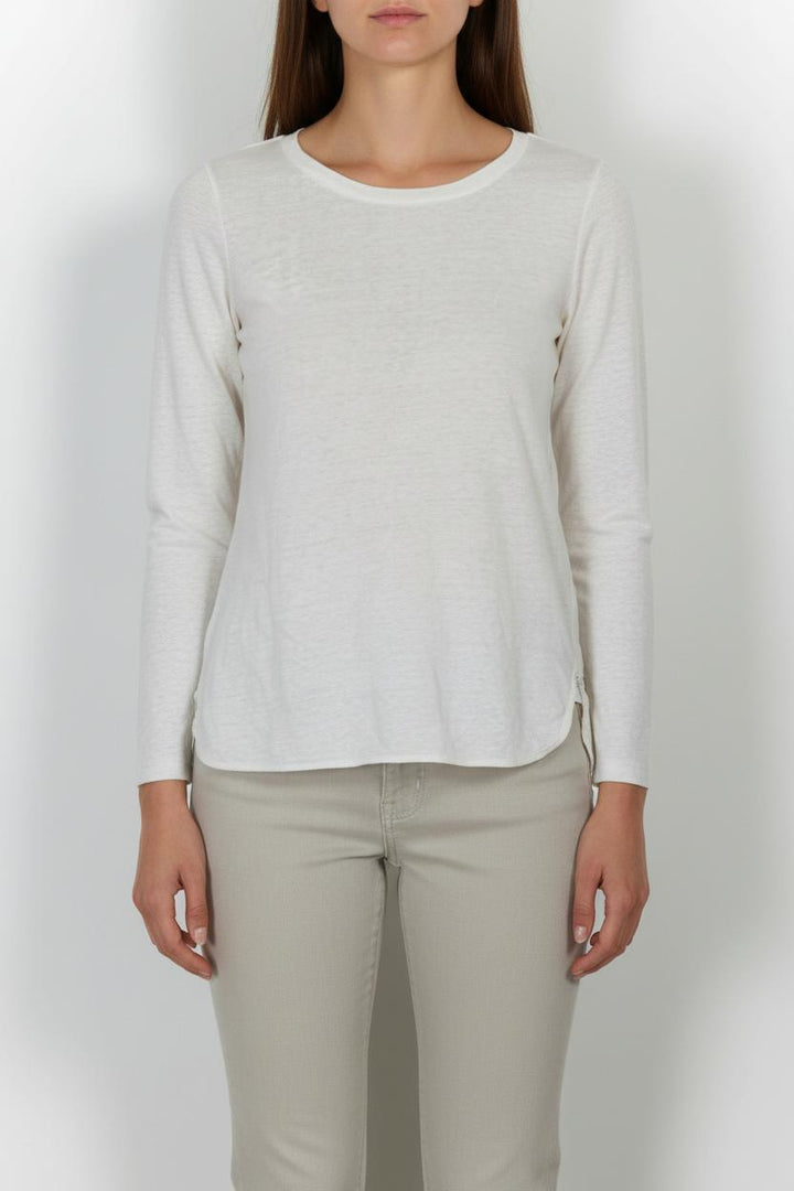 T-shirt Manches Longues Blanc - Taille S/36 de la marque Sandro | PARAD50959 - Vendu par Paradigme - Image 1