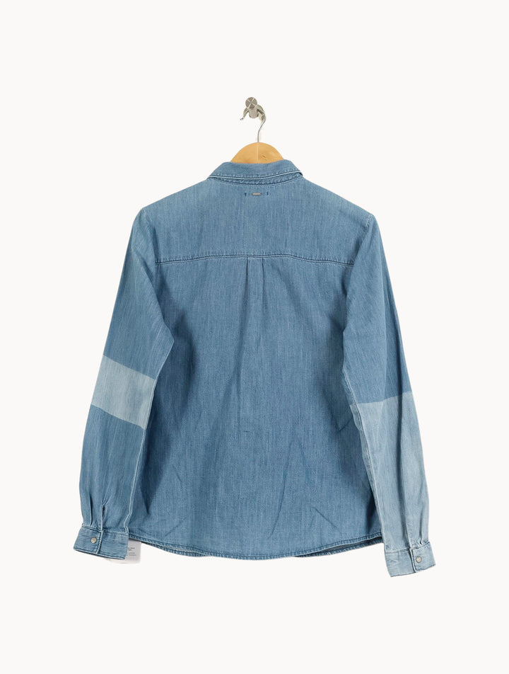 Chemise en Jean Bleue - Taille L/40 de la marque IKKS | PARAD50964 - Vendu par Paradigme - Image 4