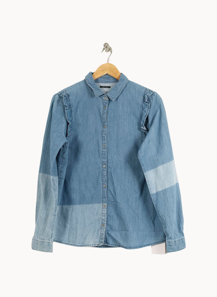 Chemise en Jean Bleue - Taille L/40 de la marque IKKS | PARAD50964 - Vendu par Paradigme - Image 2