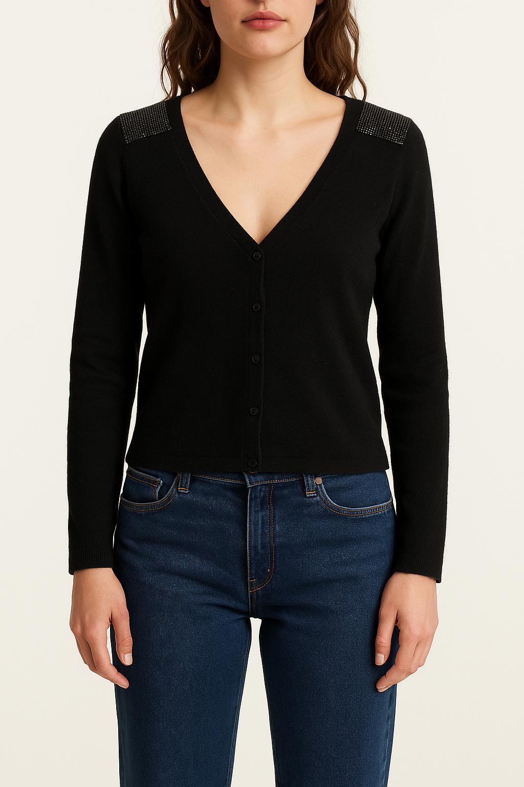 Gilet Noir - Taille M/38 de la marque IKKS | PARAD50966 - Vendu par Paradigme - Image 1