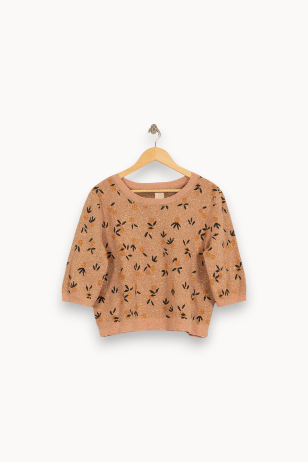 Pull Orange et Noir - Taille L/40 de la marque Des petits hauts | PARAD50992 - Vendu par Paradigme - Image 2