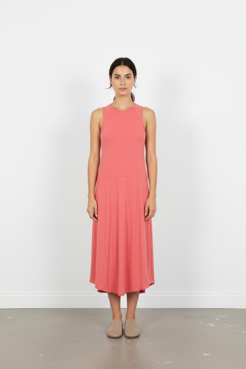 Robe Midi Rose - Taille S/36