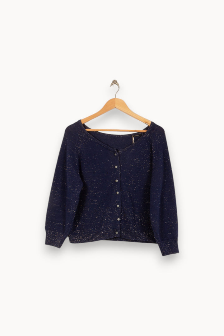 Cardigan Bleu - Taille S/36 de la marque One Step | PARAD51011 - Vendu par Paradigme - Image 2