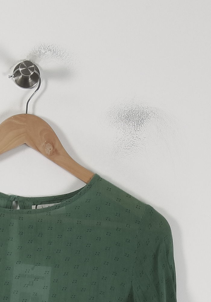 Blouse Verte - Taille XS/34 de la marque ba&sh | PARAD51210 - Vendu par Paradigme - Image 3