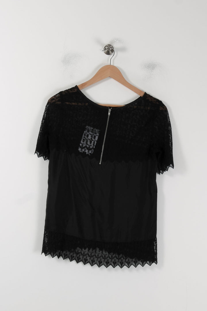 Blouse Noire - Taille S/36 de la marque The Kooples | PARAD51211 - Vendu par Paradigme - Image 4