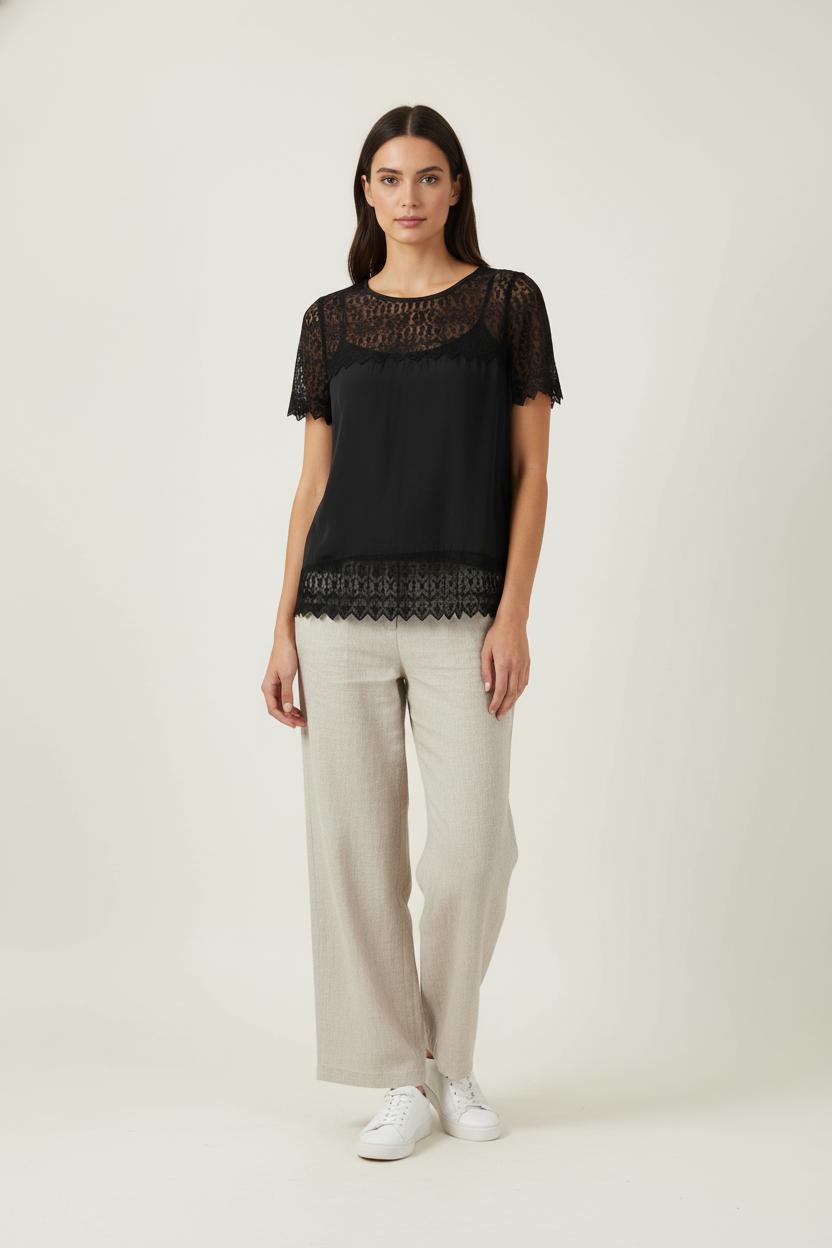Blouse Noire - Taille S/36 de la marque The Kooples | PARAD51211 - Vendu par Paradigme - Image 1