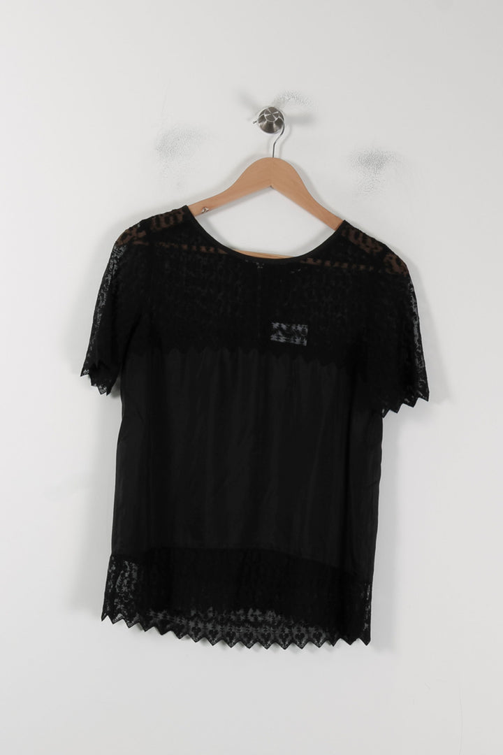Blouse Noire - Taille S/36 de la marque The Kooples | PARAD51211 - Vendu par Paradigme - Image 2