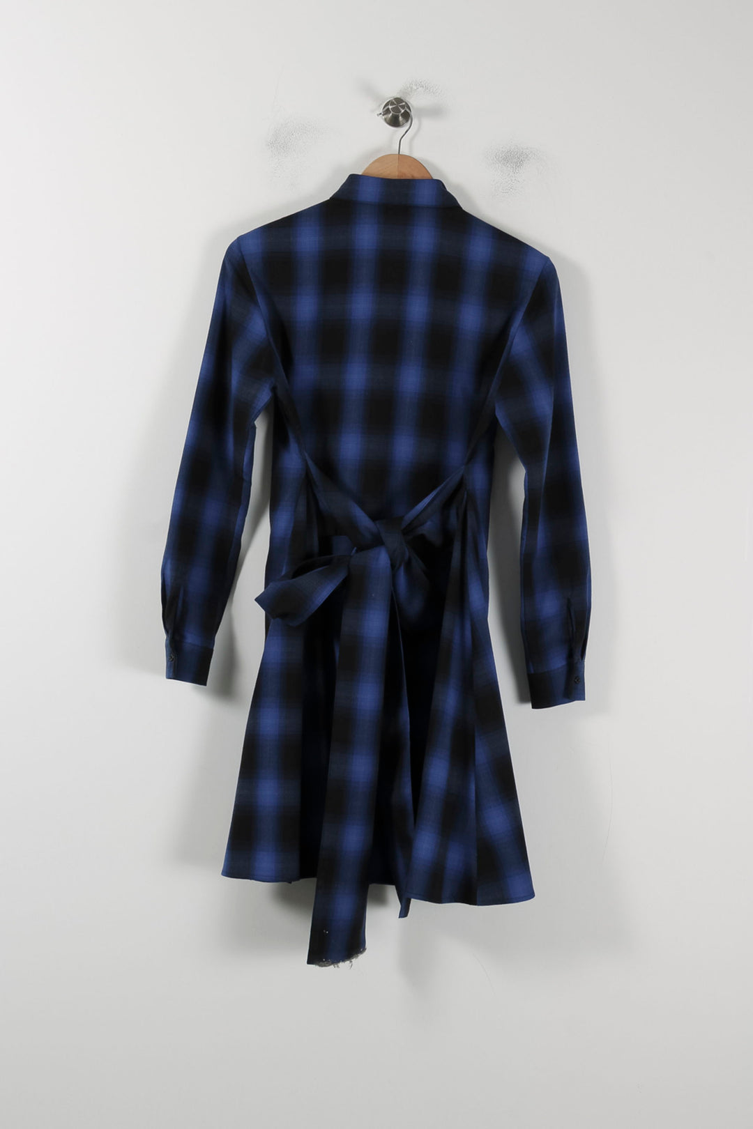 Robe Chemise Bleue et Noire - Taille S/36 de la marque Maje | PARAD51223 - Vendu par Paradigme - Image 4