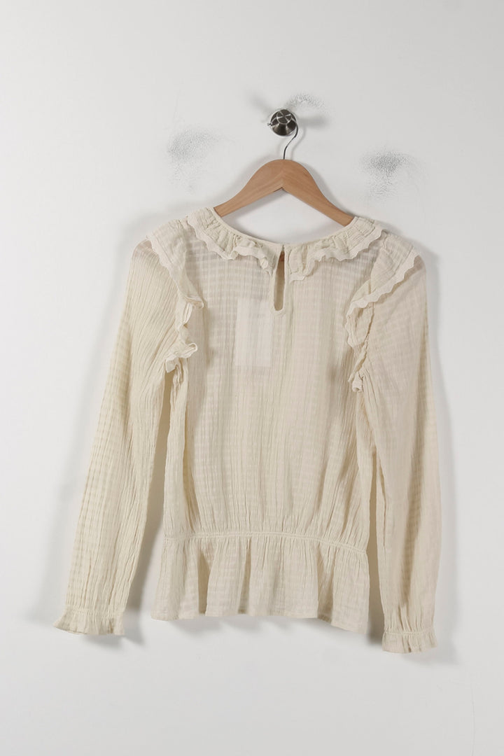 Blouse Beige - Taille S/36 de la marque ba&sh | PARAD51229 - Vendu par Paradigme - Image 4