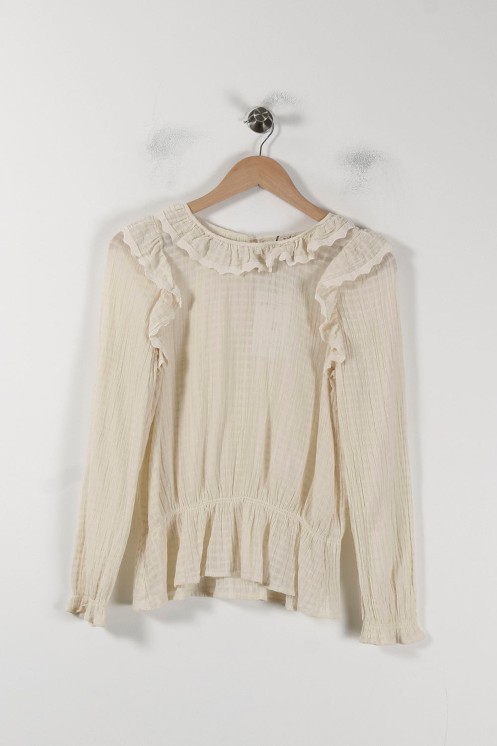 Blouse Beige - Taille S/36 de la marque ba&sh | PARAD51229 - Vendu par Paradigme - Image 2