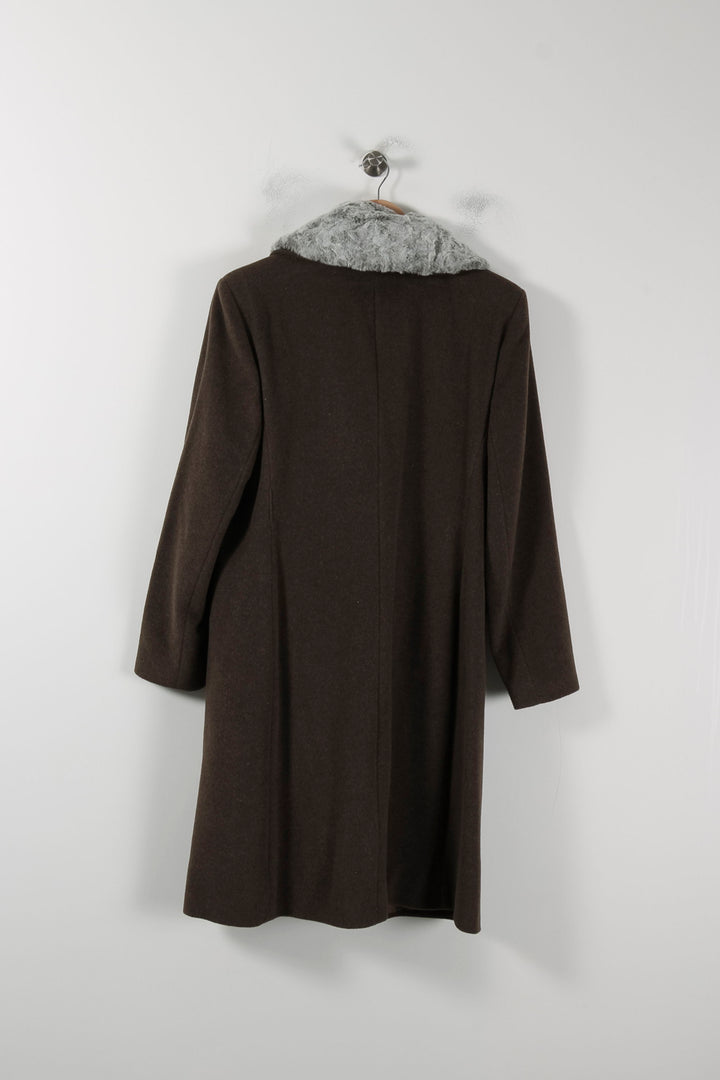 Manteau Marron et Gris - Taille XL/42 de la marque Caroll | PARAD51230 - Vendu par Paradigme - Image 4