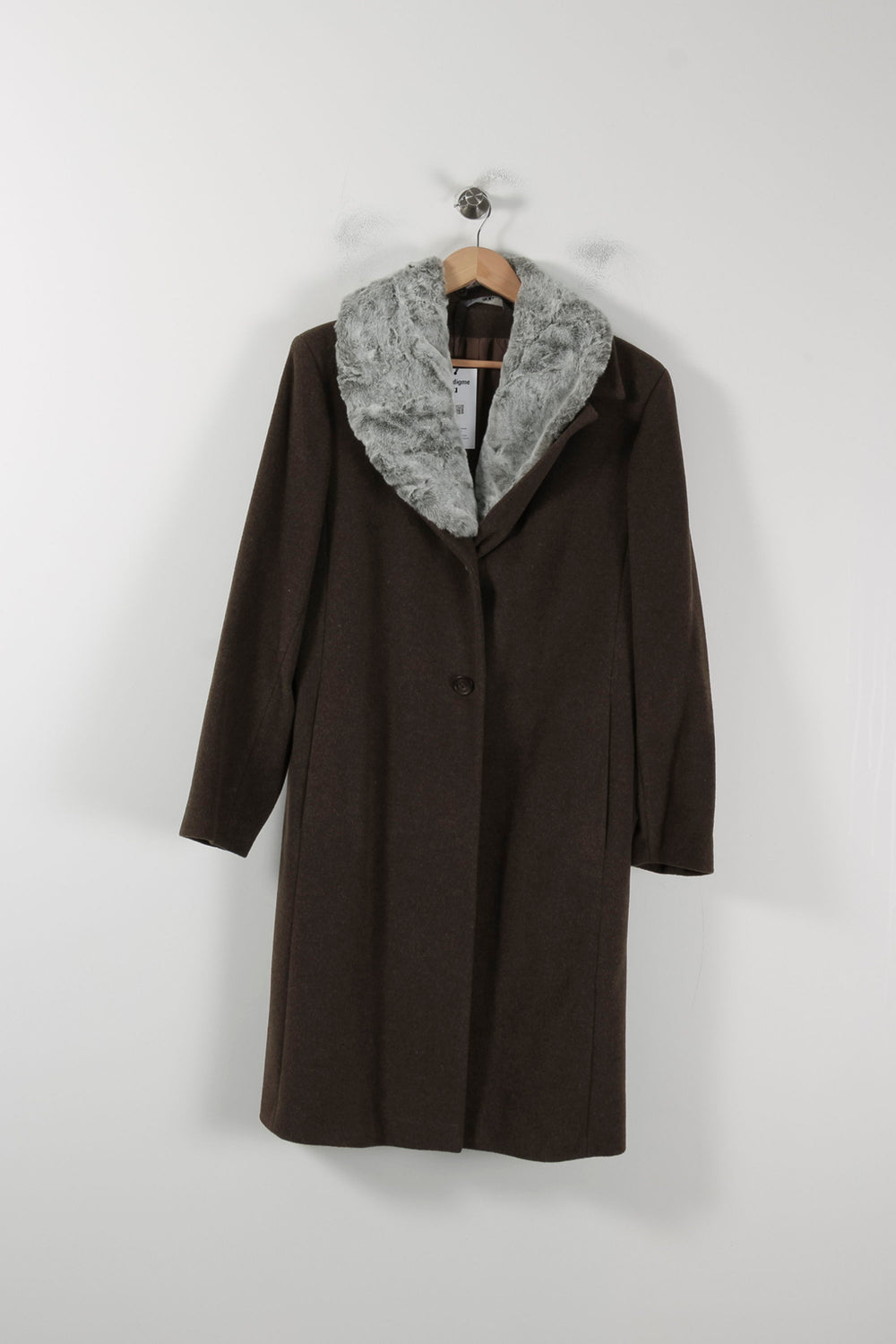 Manteau Marron et Gris - Taille XL/42 de la marque Caroll | PARAD51230 - Vendu par Paradigme - Image 2