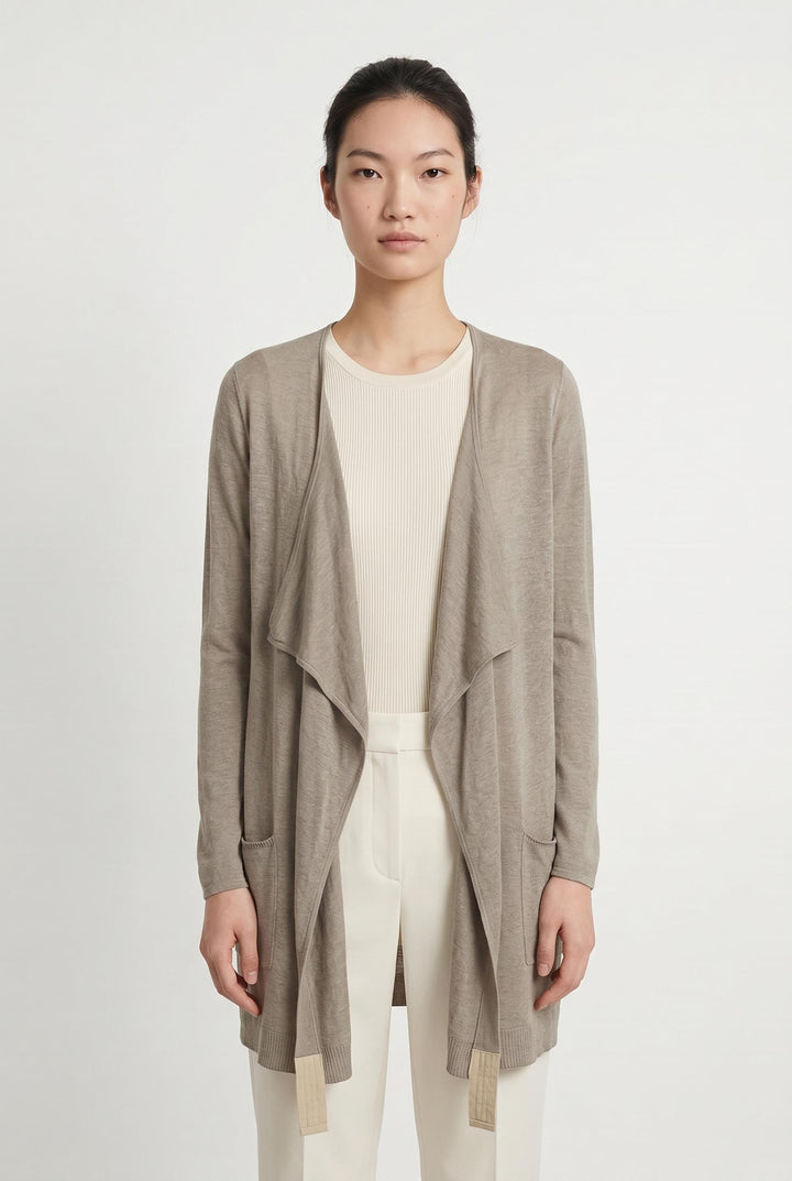 Cardigan Marron - Taille S/36 de la marque IKKS | PARAD51232 - Vendu par Paradigme - Image 1