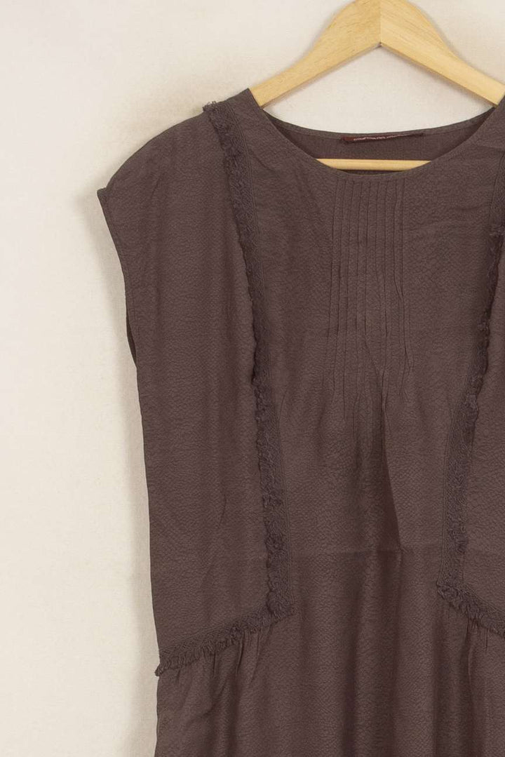 Robe Courte Marron - Taille XS/34 de la marque Comptoir des Cotonniers | PARAD51265 - Vendu par Paradigme - Image 3