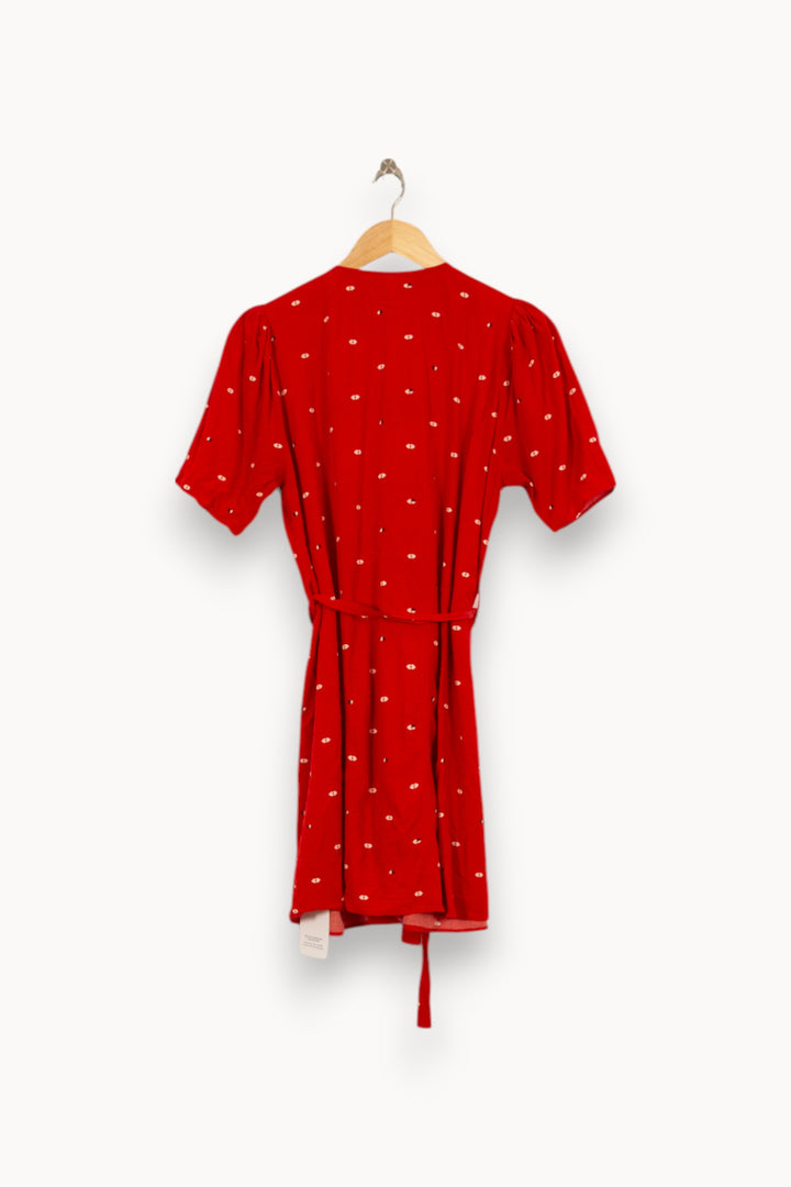 Robe Portefeuille Rouge - Taille L/40 de la marque I.Code | PARAD51268 - Vendu par Paradigme - Image 4