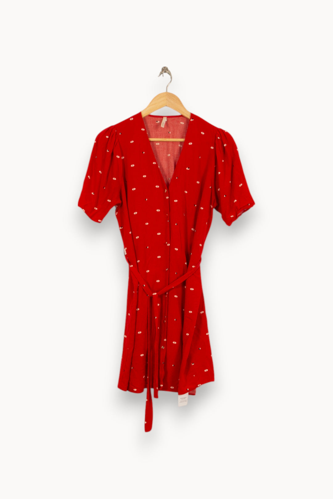 Robe Portefeuille Rouge - Taille L/40 de la marque I.Code | PARAD51268 - Vendu par Paradigme - Image 2