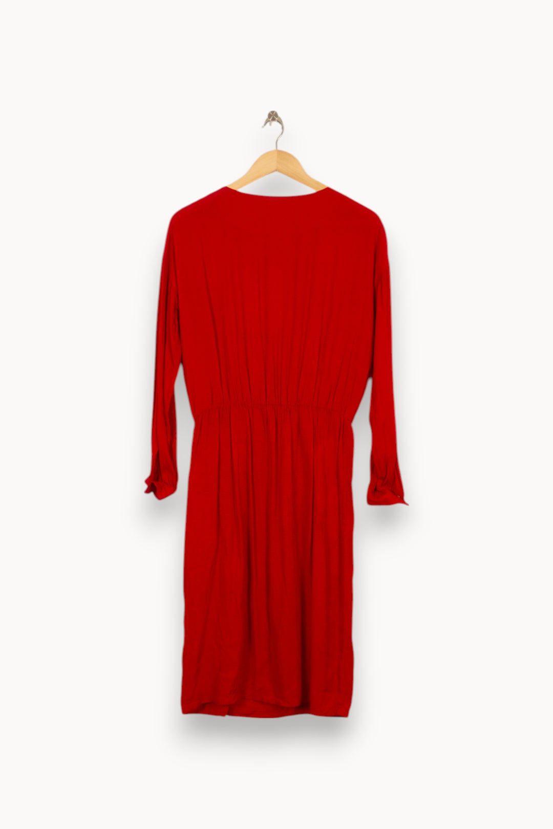 Robe Midi Rouge - Taille M/38 de la marque Bizance | PARAD51271 - Vendu par Paradigme - Image 4