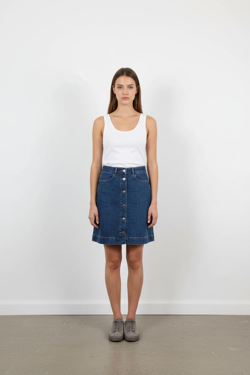 Jupe en Jean Bleue - Taille S/36
