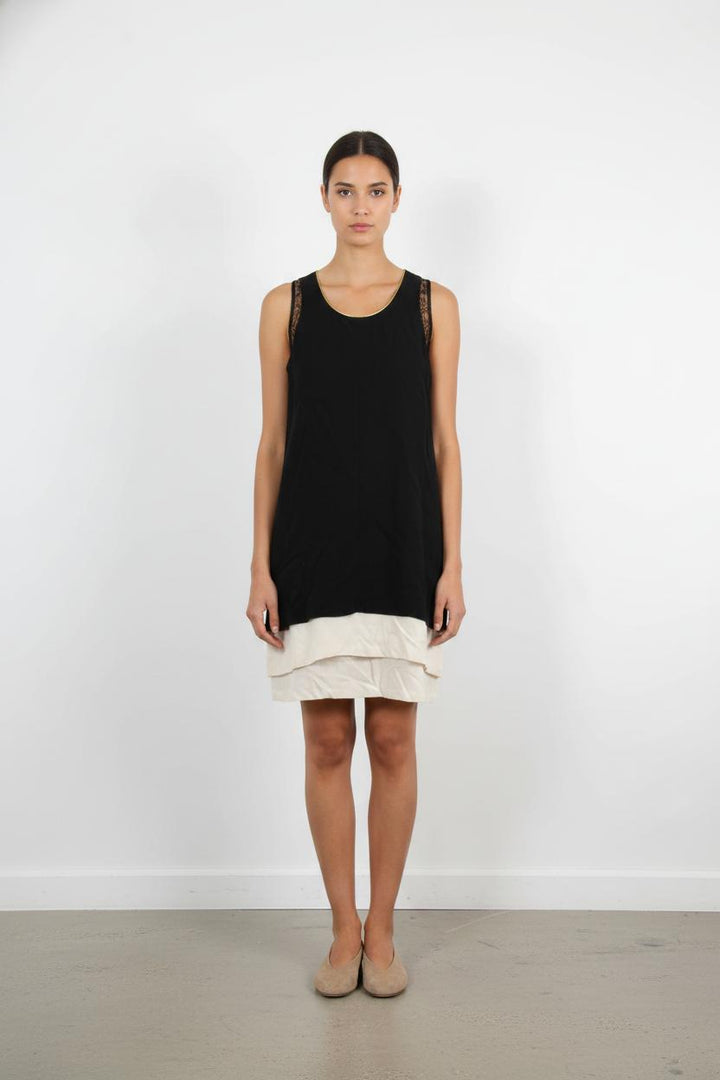 Robe noire et blanche - Taille S/36