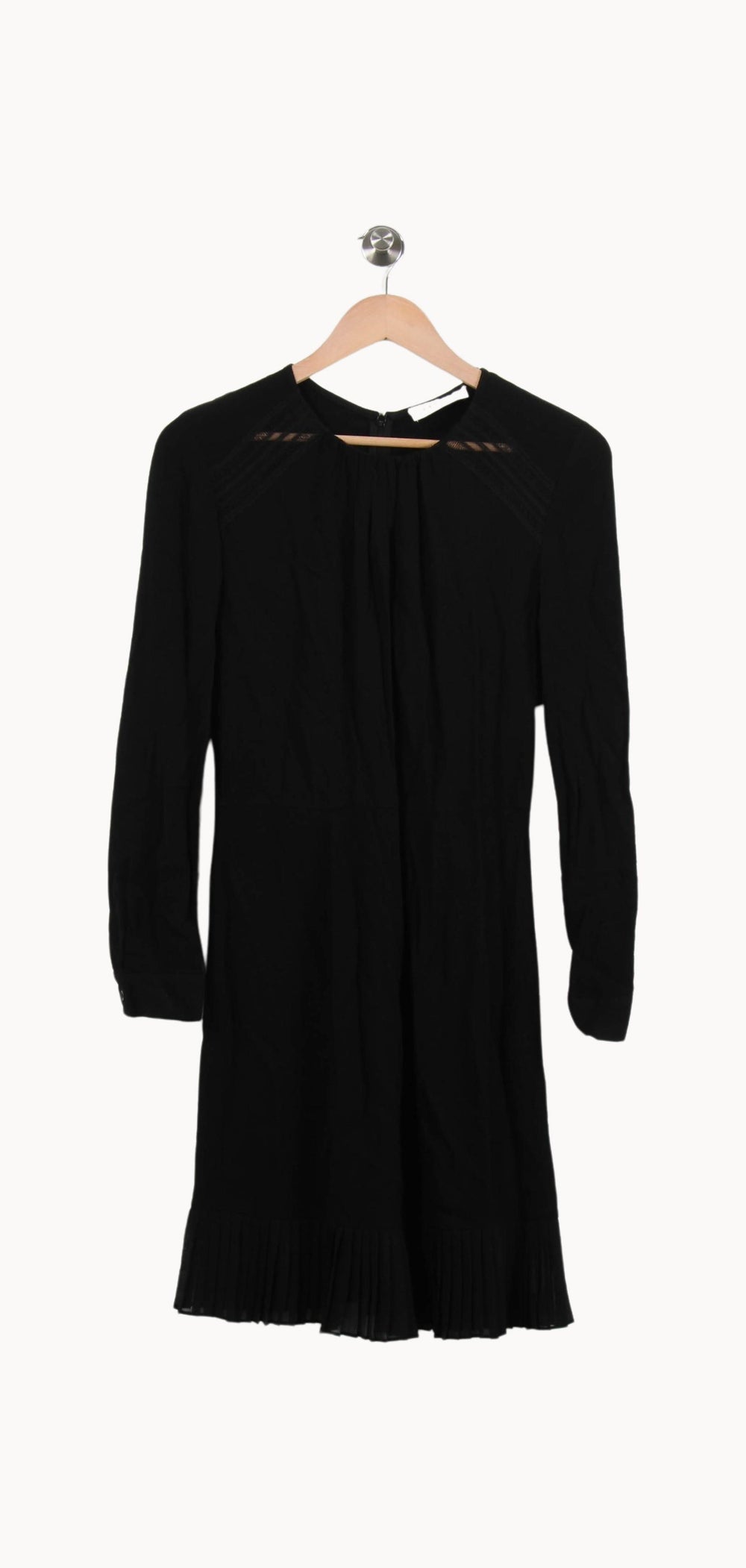 Robe Courte Noire - Taille S/36 de la marque Sandro | PARAD51289 - Vendu par Paradigme - Image 2