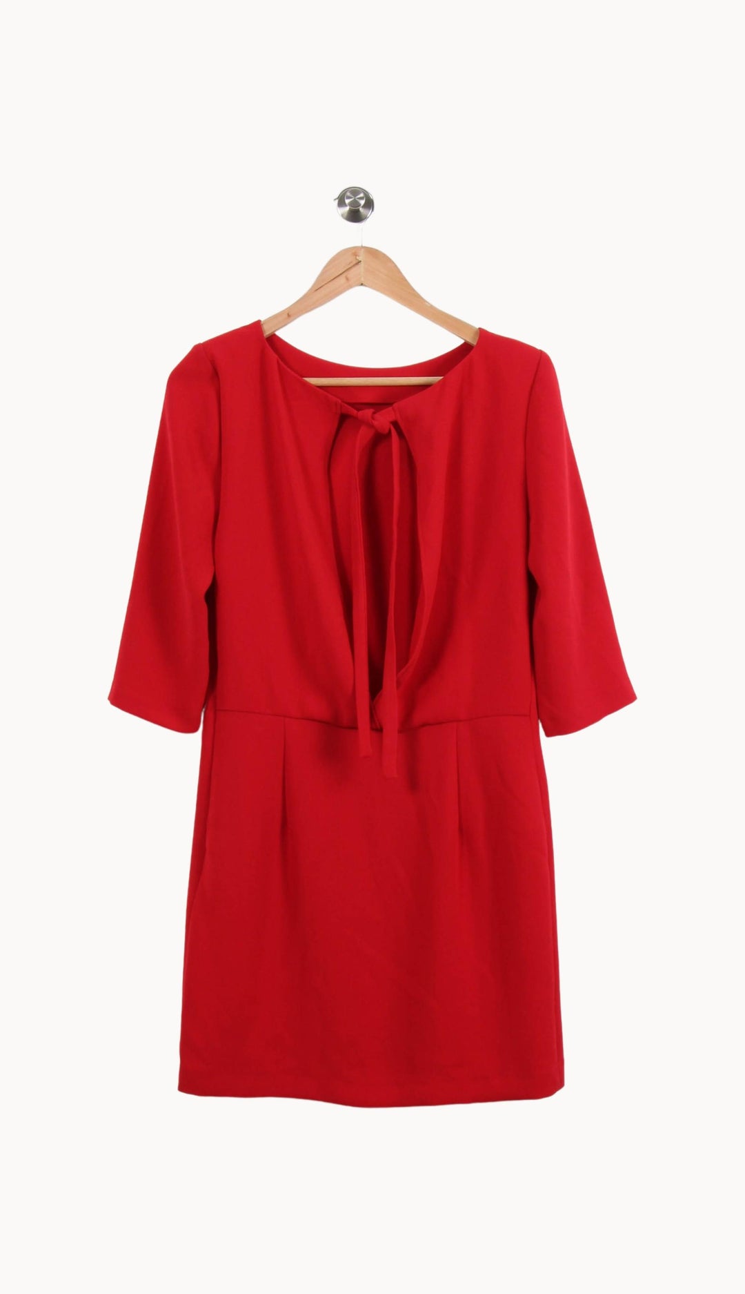 Robe Droite Rouge - Taille S/36 de la marque Claudie Pierlot | PARAD51305 - Vendu par Paradigme - Image 4