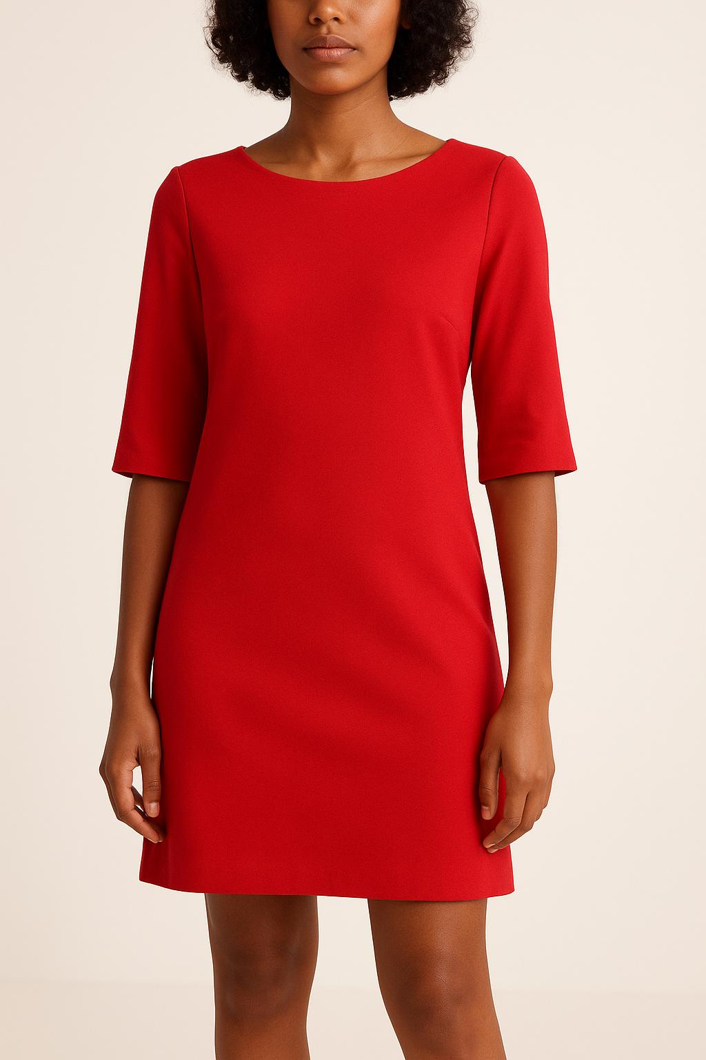 Robe Droite Rouge - Taille S/36 de la marque Claudie Pierlot | PARAD51305 - Vendu par Paradigme - Image 1