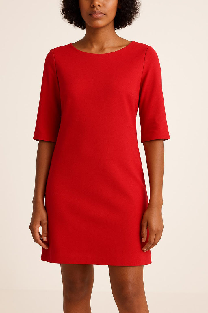 Robe Droite Rouge - Taille S/36 de la marque Claudie Pierlot | PARAD51305 - Vendu par Paradigme - Image 1