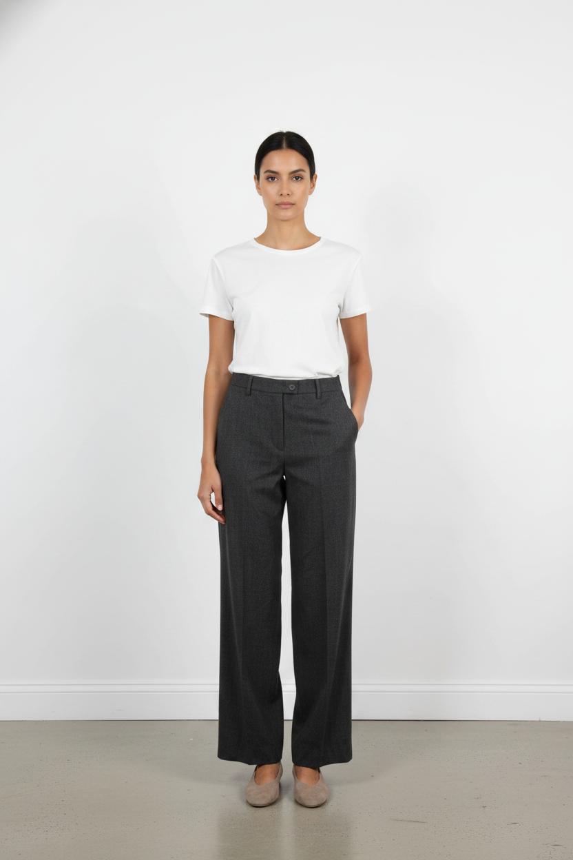 Pantalon Large Gris - Taille S/36