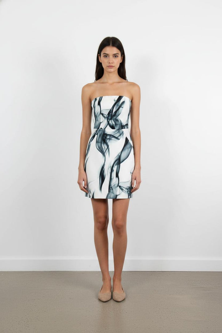 Robe Courte Blanche et Noire - Taille S/36