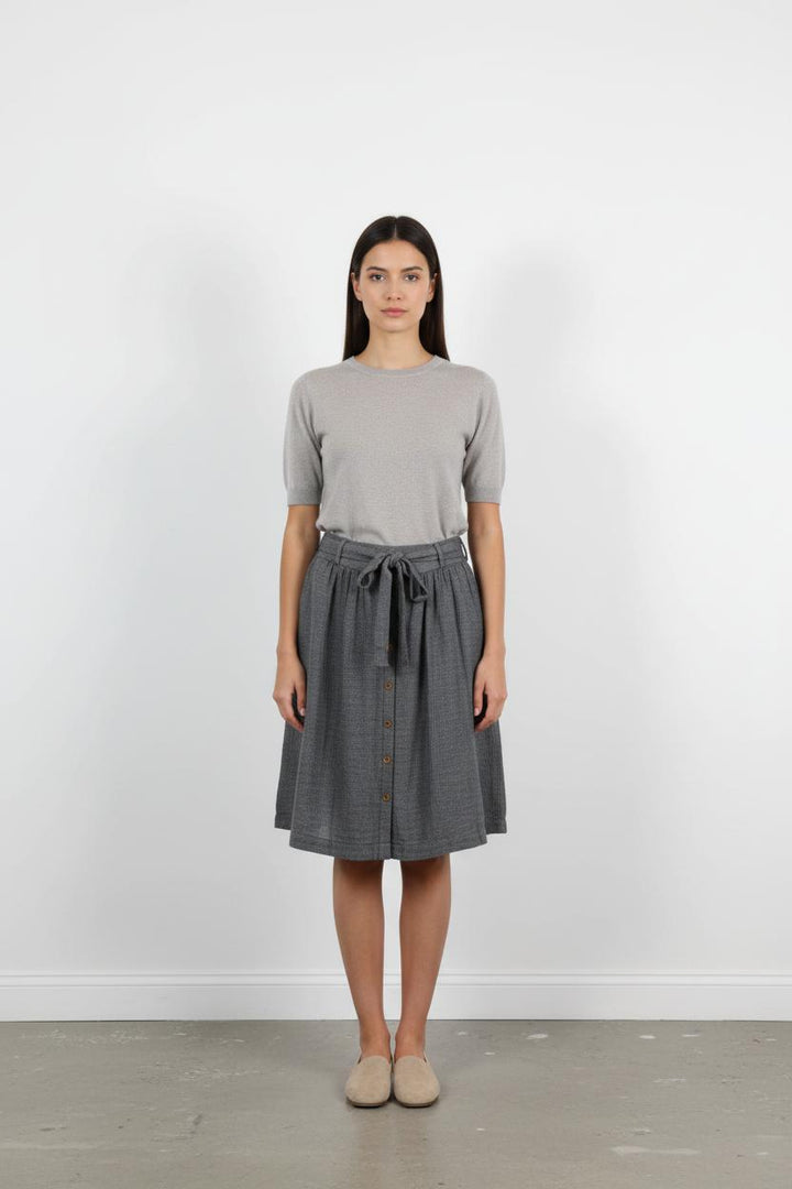 Jupe Boutonnée Grise - Taille L/40