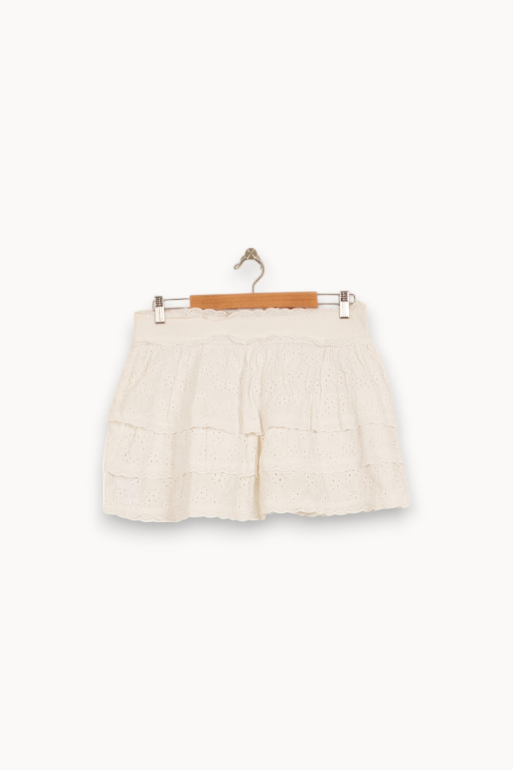 Jupe Volantée Blanche - Taille L/40 de la marque Tara Jarmon | PARAD51331 - Vendu par Paradigme - Image 2