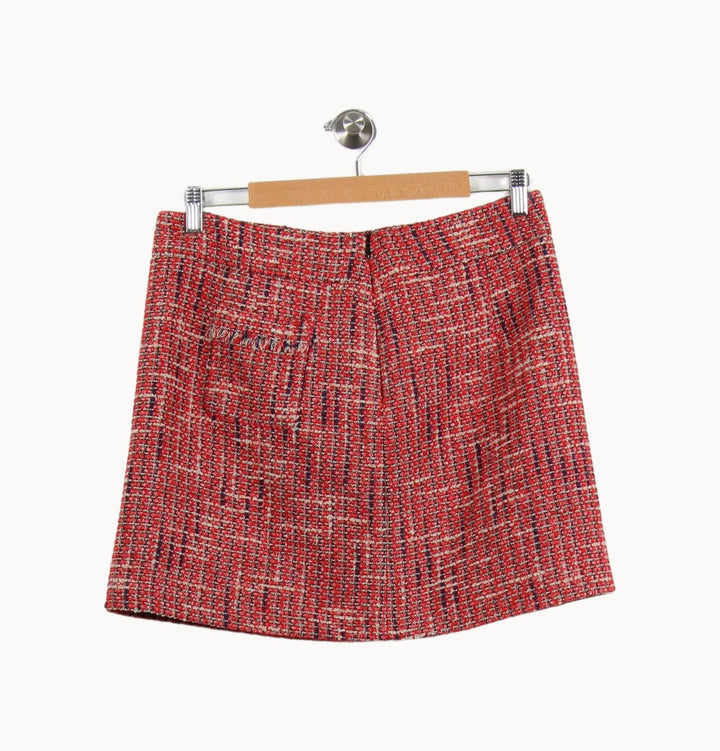 Jupe Courte Rouge et Blanc - Taille L/40 de la marque Comptoir des Cotonniers | PARAD51333 - Vendu par Paradigme - Image 4