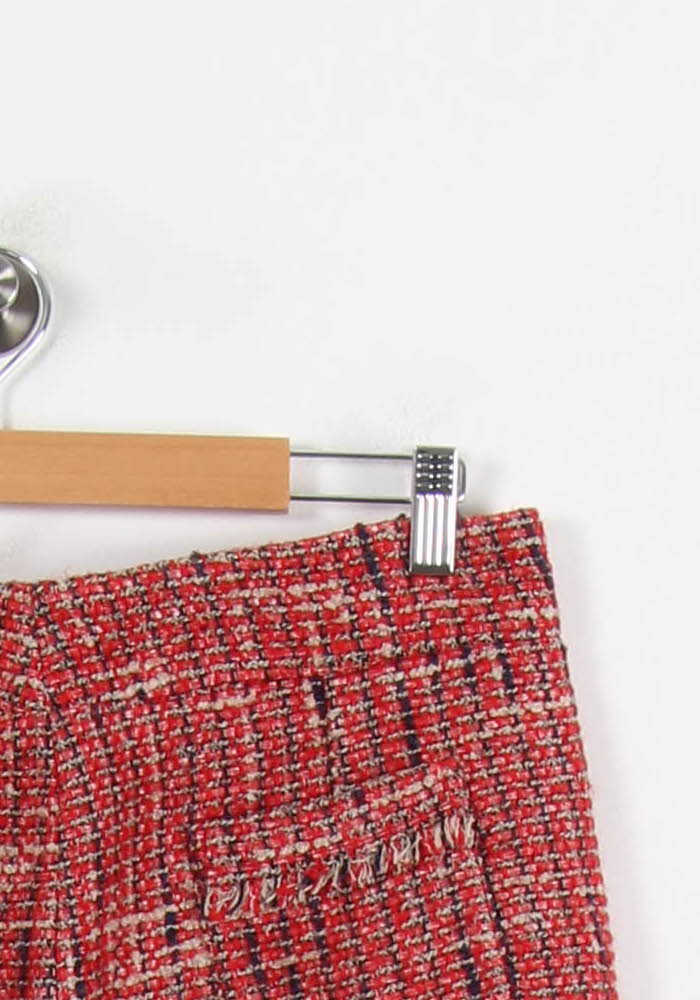 Jupe Courte Rouge et Blanc - Taille L/40 de la marque Comptoir des Cotonniers | PARAD51333 - Vendu par Paradigme - Image 3